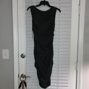 Nicole Miller Elegant charcoal Midi Dress